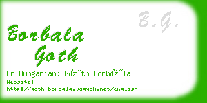 borbala goth business card